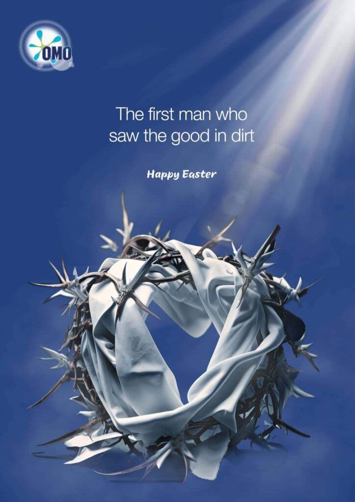 omo detergent easter advert