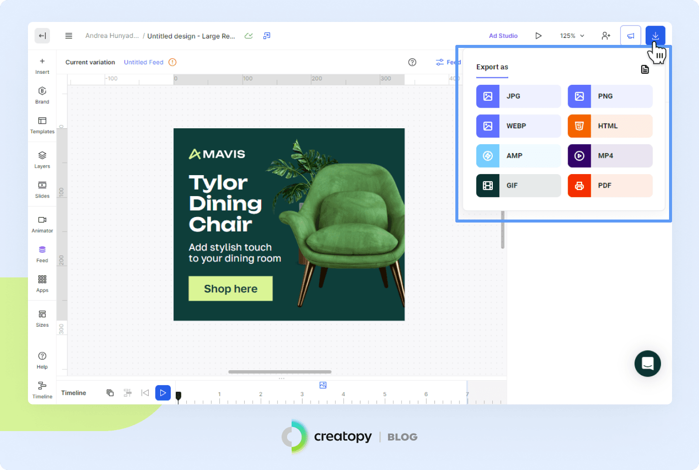 banner export formats The Brief