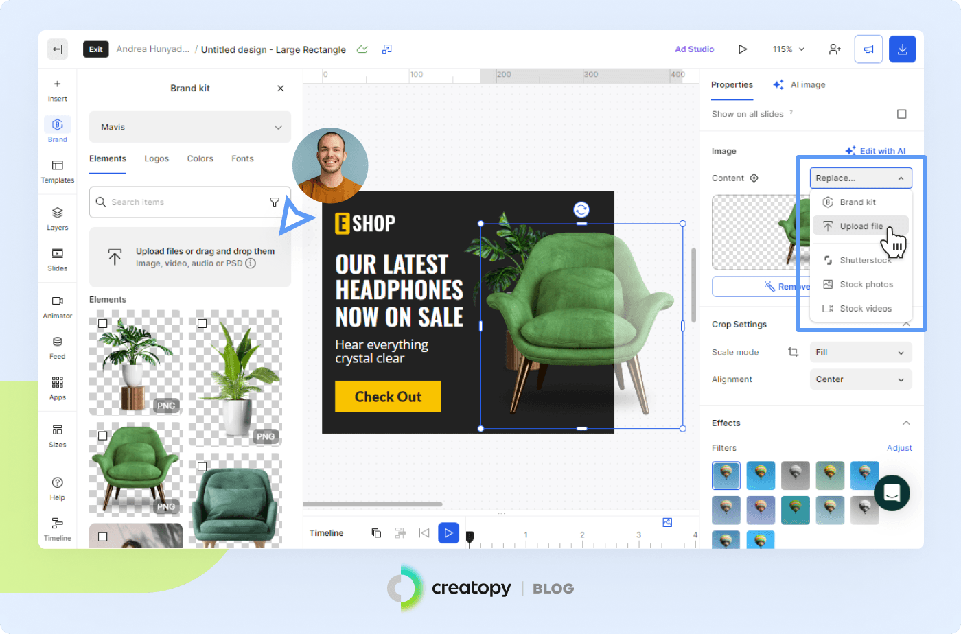 Upload files to The Brief