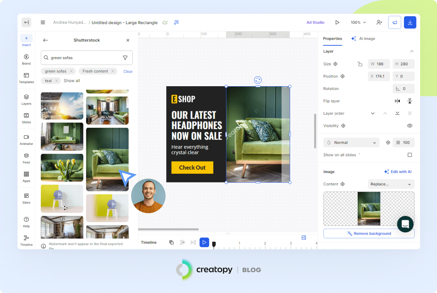 Add images to your banner